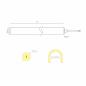 Preview: FINE-25 LED-STRIP 1m 24VDC 20W/m CCT IP67 25mm