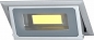 Preview: BONN  LED Einbaudownlight  GRAU  40W  rechteckig  kippbar 100°  3.000K