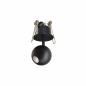 Preview: BORA FLORON  LED Einbau-Strahler /Kugelspot  SCHWARZ  4,5W  240V  36°  2.700K  290Lm