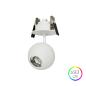 Preview: BORA FLORON  LED Einbau-Strahler /Kugelspot  WEISS  8,5W  240V  36°  3.000K  540Lm
