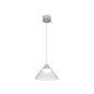 Preview: ARK  LED Anbau-Pendelleuchte /Hängelampe  WEISS / TRANSPARENT  6W  2.700K