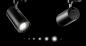 Preview: ZOOM  3-Phasen-Stromschienen Spot  SCHWARZ switch 2.700K/3.200K/4.000K  switch 15W/20W/25W  stufenlos 15° bis 55°