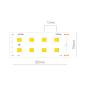 Preview: FINE-56 LED-STRIP 1m 160LED/m IP20 24VDC 22W/m 155-170Lm/W  15mm