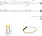 Preview: FINE-74 LED-Strip 1m IP67 24VDC 5W/m RGB CRI90 12mm, Biegeradius 300mm