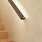 Preview: BOX-98 HANDLAUF Aufbau 2x15W/m 105° + 95° IP20 Aluminium