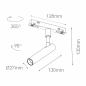 Preview: 48V  ALP MAGNET  LED Strahler  4,5W  48V  2.700K  WEISS