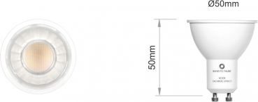 HOOK GU10 | MR16  6W LED Strahler 60º 2.700K dimmbar