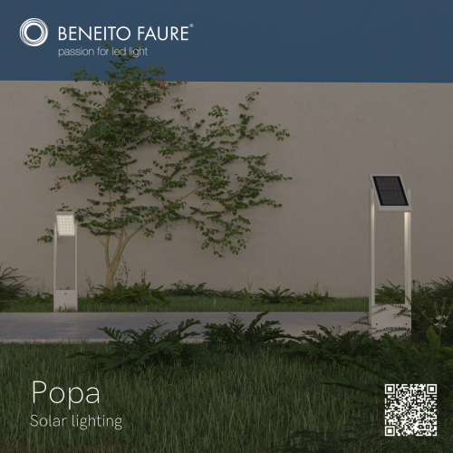 POPA SOLAR Sensor Stehleuchte 1,6W 120° 4.000K 600mm