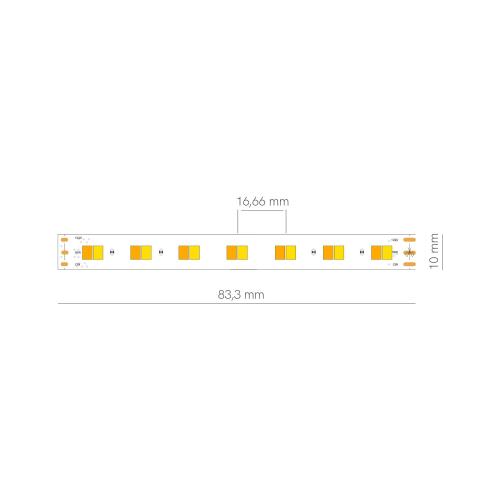 FINE-42 N LED-STRIP 5m ROLLE 168LED/m IP20 24VDC 19,2W/m 90Lm/W 1.800K-4.000K CRI90 Breite 10mm 1728Lm/m