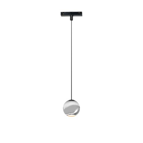 48V  BORA MAGNET  LED Schienen-Pendelleuchte /Hängelampe  CHROM  8,5W  48V  38°  2.700K  610Lm