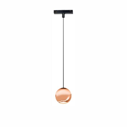 48V  BORA MAGNET  LED Schienen-Pendelleuchte /Hängelampe  Roségold  8,5W  48V  38°  2.700K  610Lm