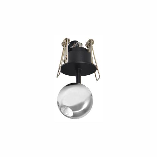 BORA FLORON  LED Einbau-Strahler /Kugelspot  CHROM  4,5W  240V  36°  2.700K  290Lm