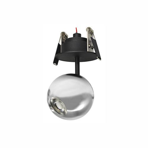 BORA FLORON  LED Einbau-Strahler /Kugelspot  CHROM  8,5W  240V  36°  2.700K  530Lm