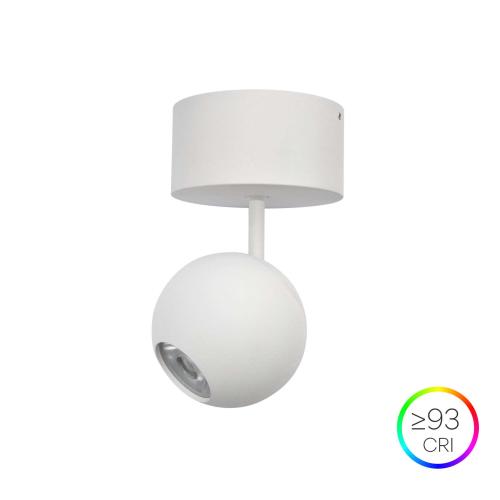 BORA FLORON  LED Anbau-Strahler  WEISS  4,5W  240V  36°  2.700K  290Lm