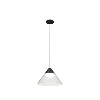 ARK  LED Einbau-Pendelleuchte /Hängelampe  SCHWARZ / TRANSPARENT  6W  3.000K