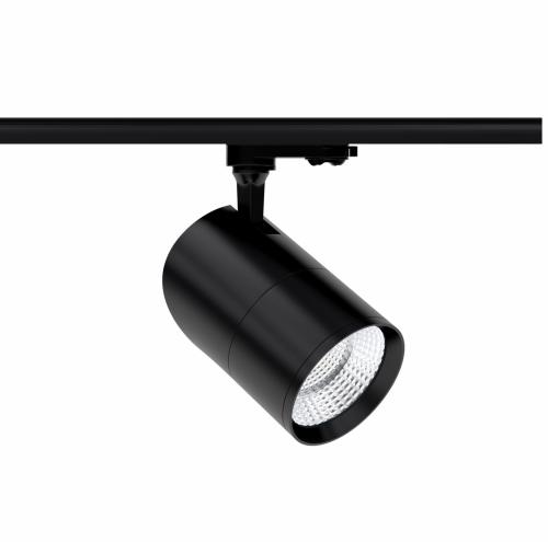 KONIC DIMMBAR            3-Phasenstrahler SCHWARZ  30W | 2440Lm | SWITCH  2.700K/3.200K/4.000K  CRI94  15° / 38° / 60°