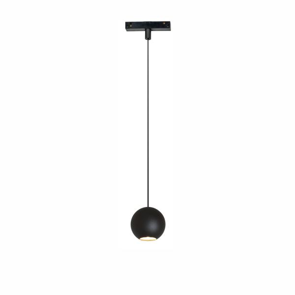 48V  BORA MAGNET  LED Schienen-Pendelleuchte /Hängelampe  SCHWARZ  8,5W  48V  38°  3.000K  620Lm