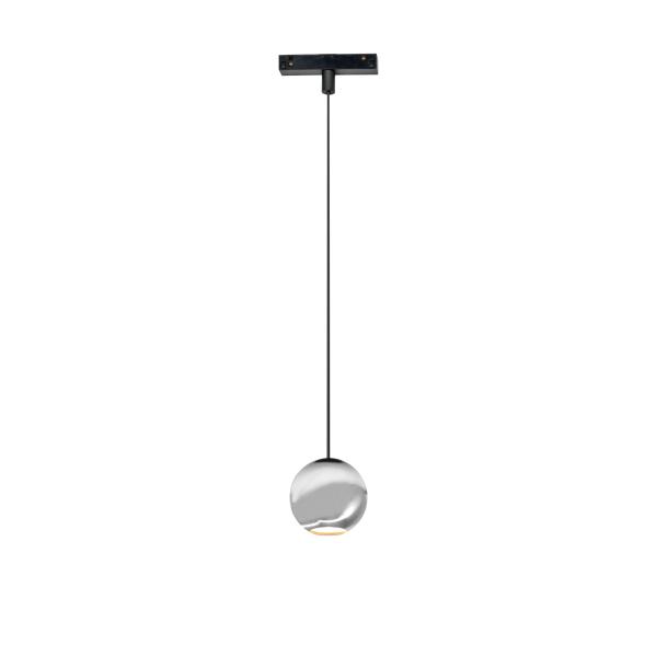 48V  BORA MAGNET  LED Schienen-Pendelleuchte /Hängelampe  CHROM  8,5W  48V  38°  2.700K  610Lm