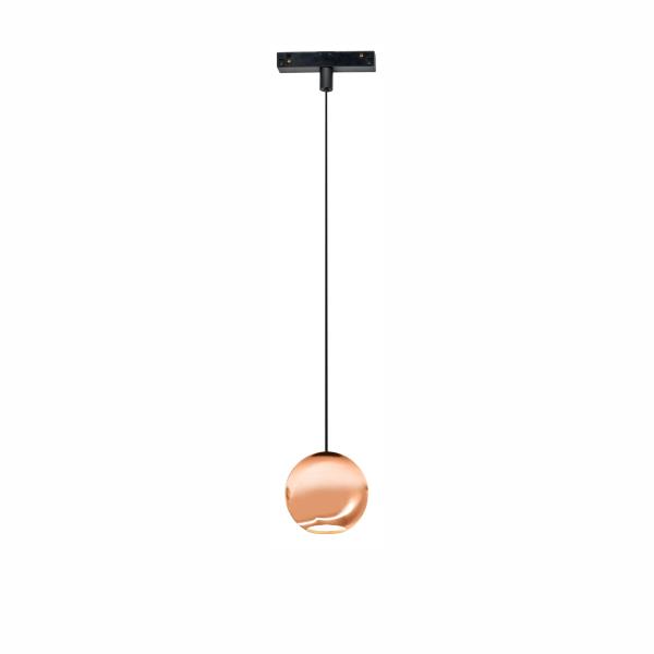 48V  BORA MAGNET  LED Schienen-Pendelleuchte /Hängelampe  Roségold  8,5W  48V  38°  3.000K  620Lm