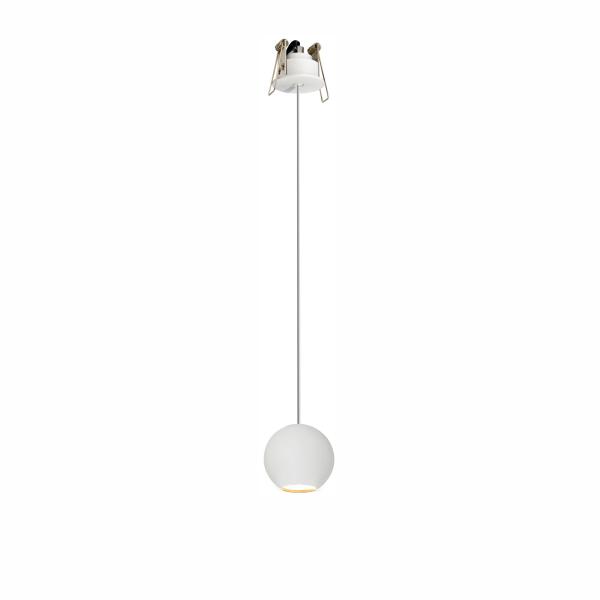 BORA FLORON  LED Einbau-Pendelleuchte /Hängelampe  WEISS  8,5W  240V  36°  2.700K  530Lm
