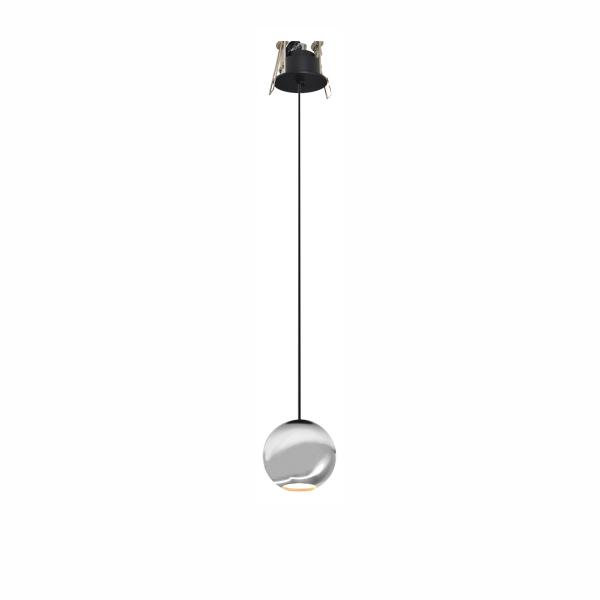 BORA FLORON  LED Einbau-Pendelleuchte /Hängelampe  CHROM  8,5W  240V  36°  2.700K  530Lm