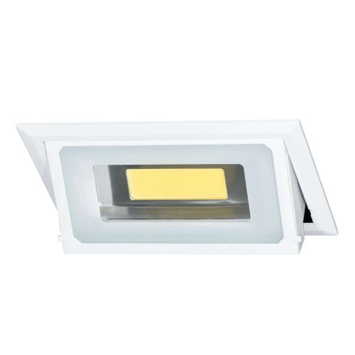 BONN  LED Einbaudownlight  WEISS  40W  rechteckig  kippbar 100°  4.100K