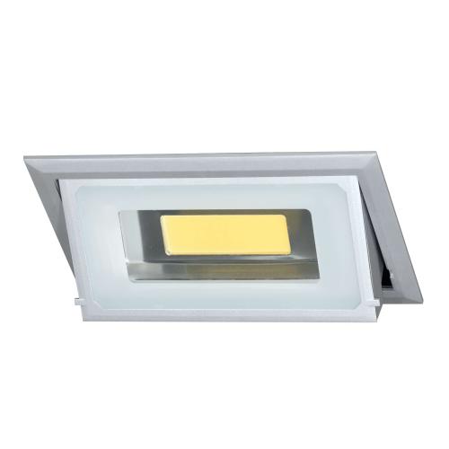 BONN  LED Einbaudownlight  GRAU  40W  rechteckig  kippbar 100°  4.100K