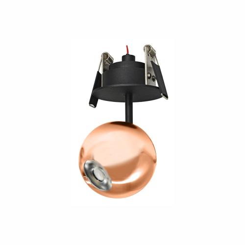BORA FLORON  LED Einbau-Strahler /Kugelspot  ROSÉGOLD  8,5W  240V  36°  3.000K  530Lm
