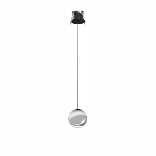BORA FLORON  LED Einbau-Pendelleuchte /Hängelampe  CHROM  8,5W  240V  36°  2.700K  530Lm
