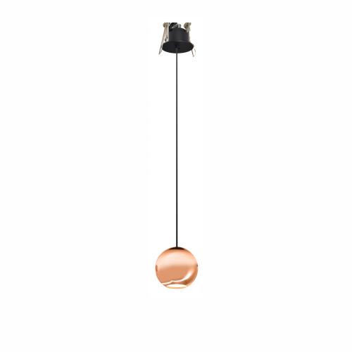 BORA FLORON  LED Einbau-Pendelleuchte /Hängelampe  ROSÉGOLD  8,5W  240V  36°  2.700K  530Lm