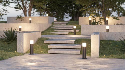 TURA 60 Stehleuchte 12W  IP65 950Lm/960Lm Aluminium 600mm Corten