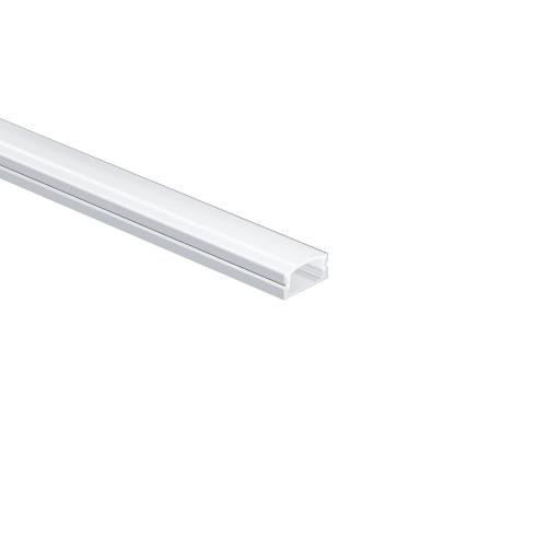 BOX-16 | U - Profil flach Aluminium | aluminium Anbauprofil 2m | Preis pro Meter